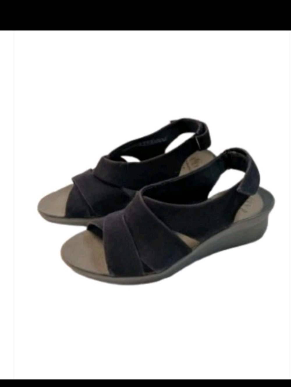 Cloudsteppers By Clark Caddel Wedge Ankle Strap Sandals 7M Comfort Mature #bg